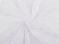 Tyl oděvní / dekorační vánoční vločky