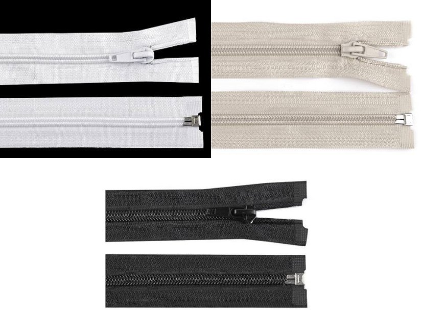 Spirálový zip šíře 5 mm délka 90 cm bundový
