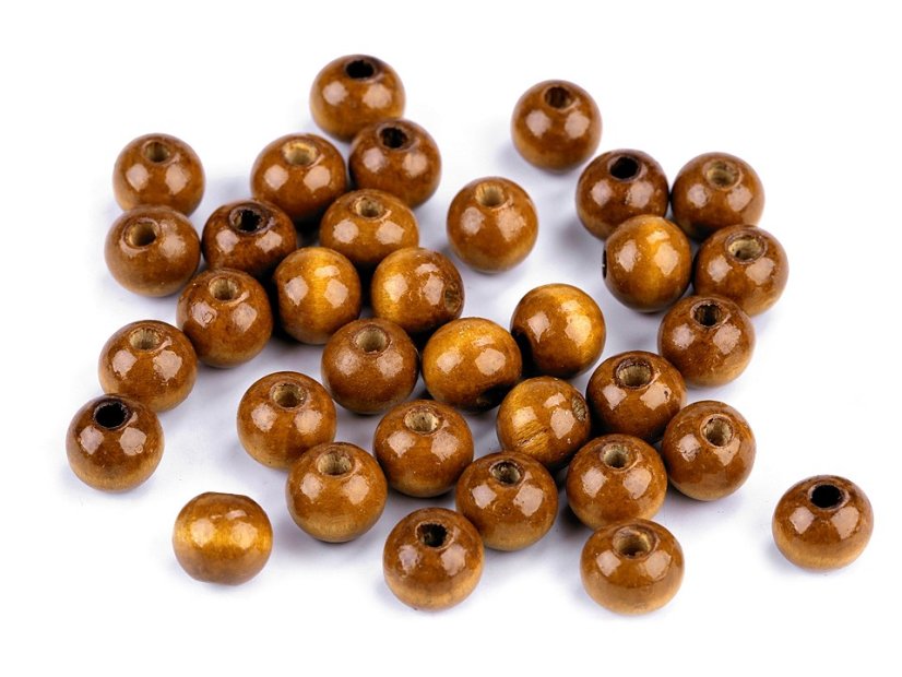 Dřevěné korálky Ø10 mm