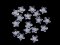 Plastové korálky hvězda Ø11 mm s efektem barev uvnitř