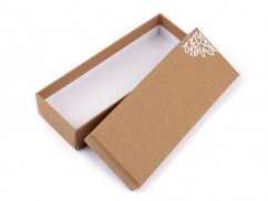 Papírová krabička stříbrný potisk