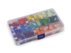 Mozaikové kamínky skleněné v boxu