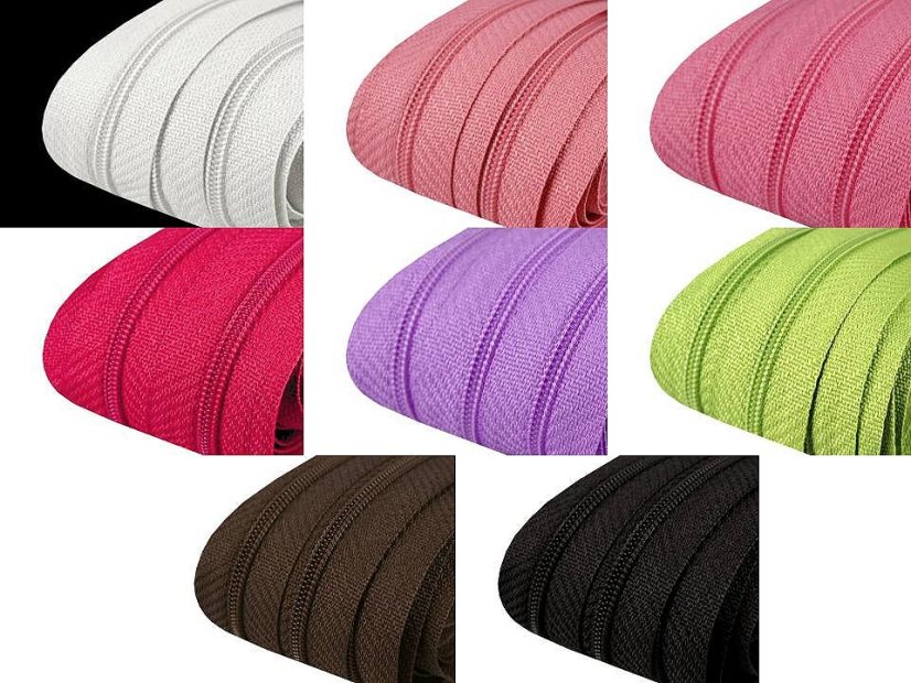 Zip spirálový 3 mm metráž pro jezdce typu POL