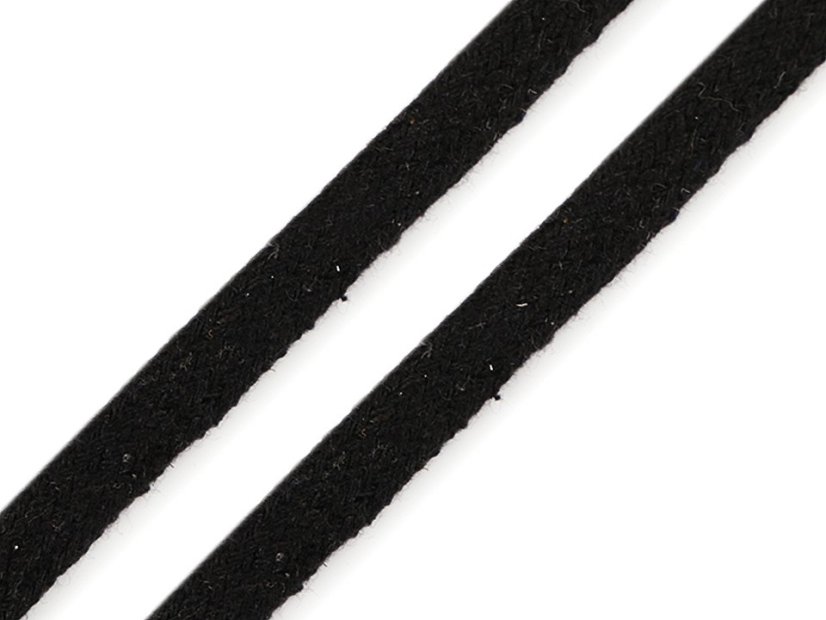 Šňůra plochá / dutinka šíře 10 mm