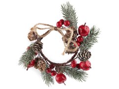Vánoční věneček na svíčku Ø20 cm