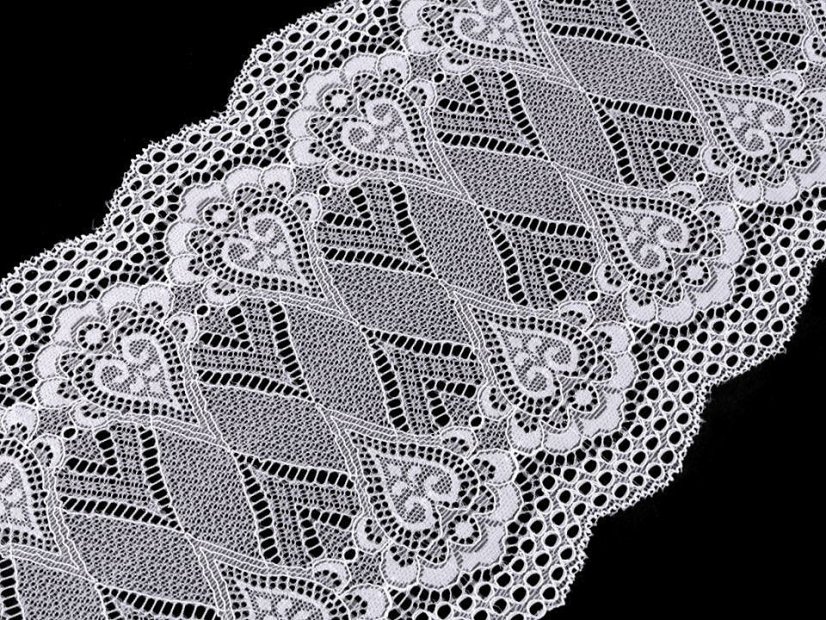 Elastická krajka / vsadka / běhoun šíře 18 cm