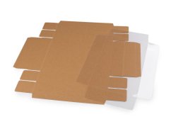 Papírová krabice s průhledným víkem