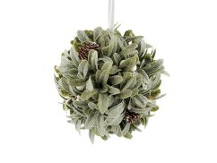 Vánoční závěsná koule jmelí Ø20 cm