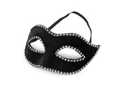 Karnevalová maska - škraboška s kamínky