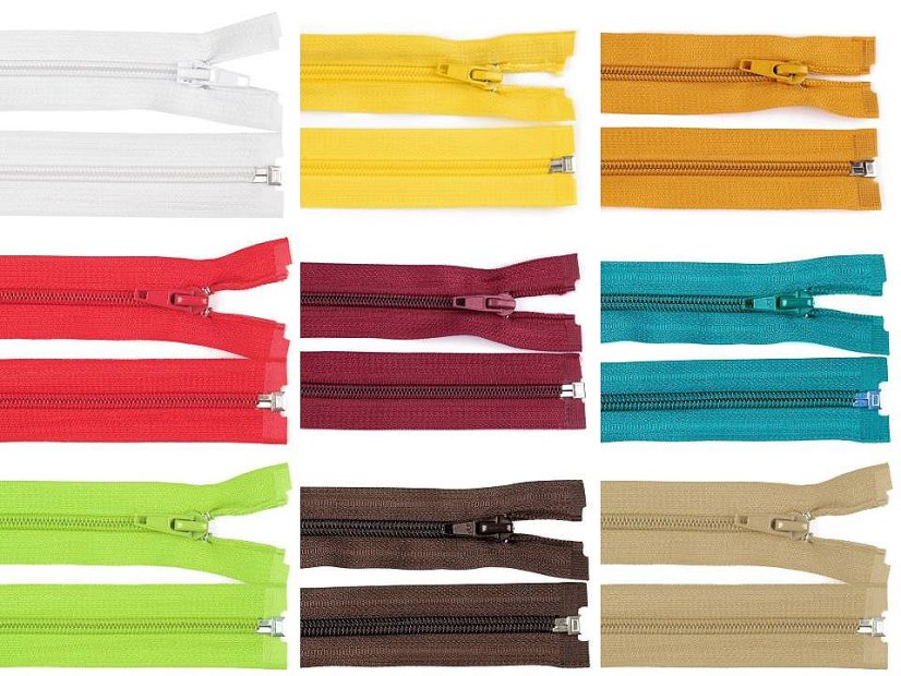Spirálový zip šíře 5 mm délka 70 cm bundový POL