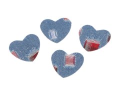 Nažehlovačka srdce jeans