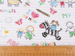 Bavlněná látka / plátno sešit / omalovánka