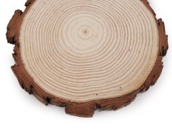 Přírodní dřevěné kolečko / podložka k domalování a dotvoření Ø14 cm