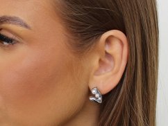 Náušnice z nerezové oceli s perlami