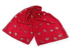 Šátek / šála se zlatým potiskem 70x180 cm