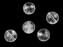 Křišťál, minerální korálky Ø10 mm