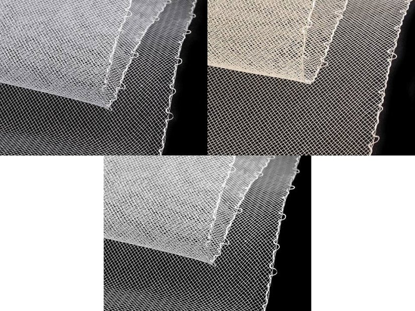 Modistická krinolína na vyztužení šatů a výrobu fascinátorů šíře 16 cm