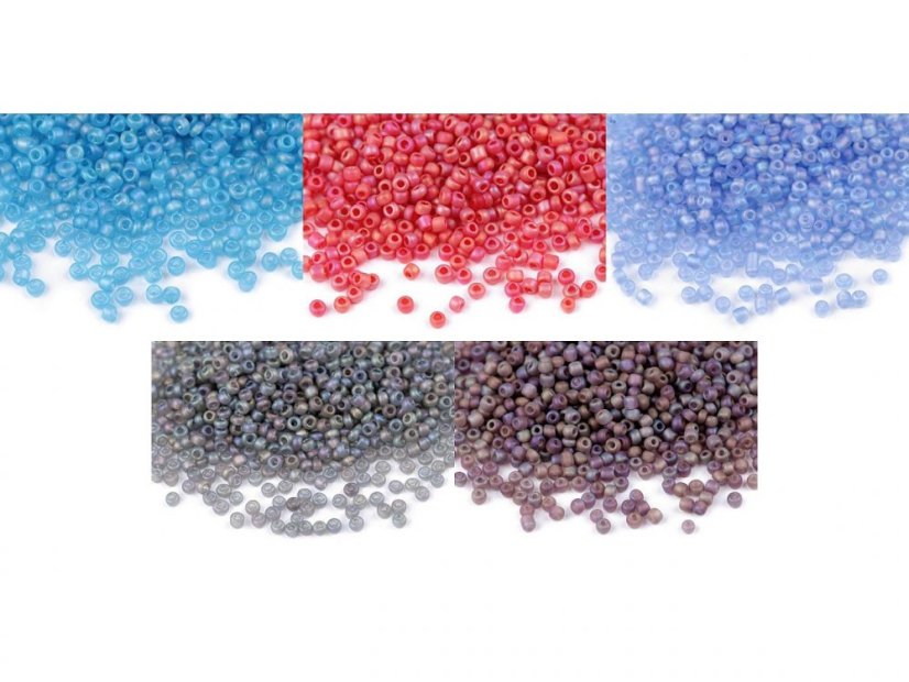 Rokajl 8/0 - 3 mm frosted AB