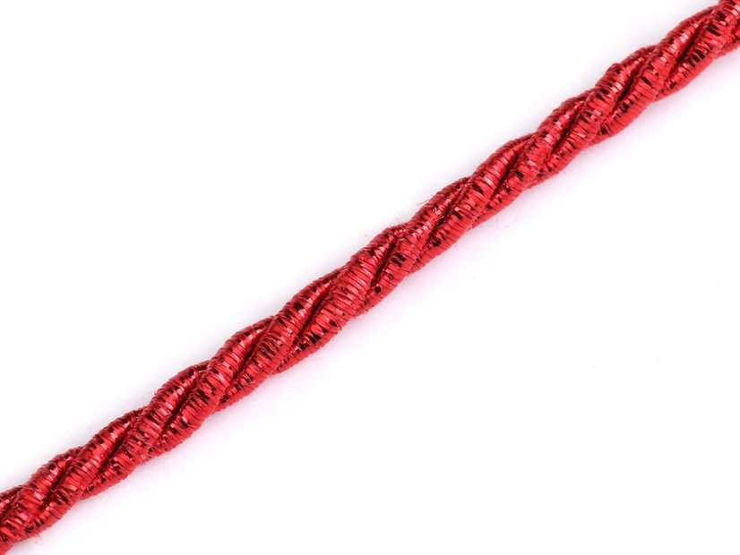 Šňůra kroucená s lurexem Ø3 mm