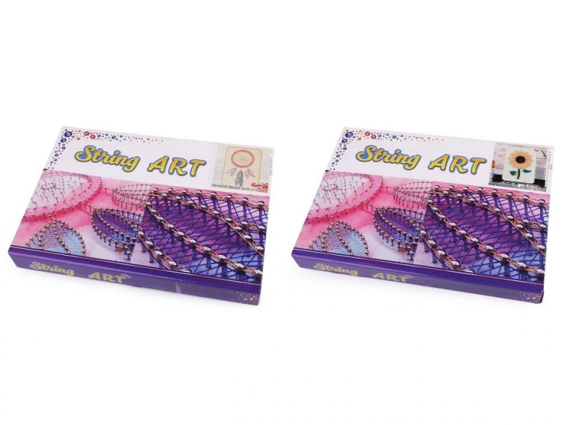 Kreativní sada String Art - tvoříme se šnůrkami 21x30 cm