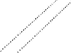 Kuličkový řetízek z nerezové oceli pro výrobu bižuterie metráž Ø2 mm