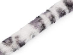 Všívací oděvní / dekorační kožešina kulatá, zvířecí vzor šíře 2,5 cm