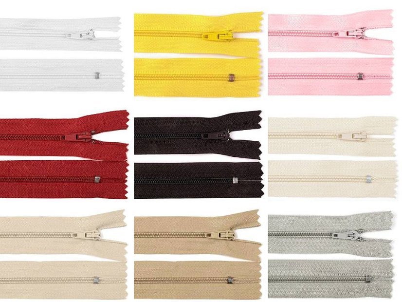 Spirálový zip šíře 3 mm délka 25 cm pinlock