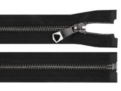 Kovový zip No 5 délka 60 cm s ozdobným jezdcem