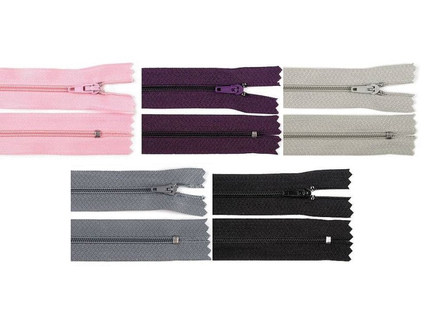 Spirálový zip šíře 3 mm délka 20 cm  pinlock