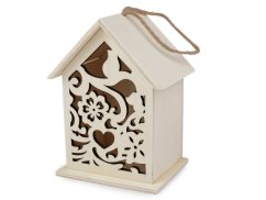 Závěsný dřevěný domeček / budka k domalování