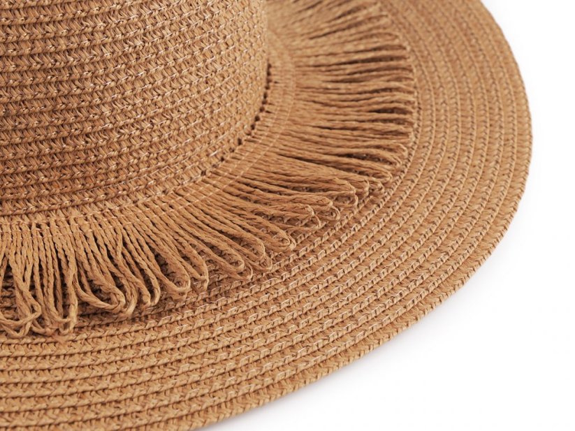 Dámský klobouk / slamák a plážová taška sada