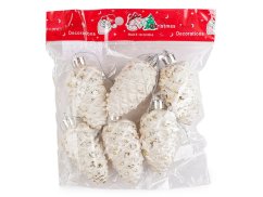 Vánoční šišky k zavěšení 6 cm