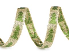 Vánoční stuha metalická šíře 10 mm