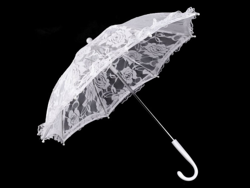 Svatební krajkový deštník mini pro družičky