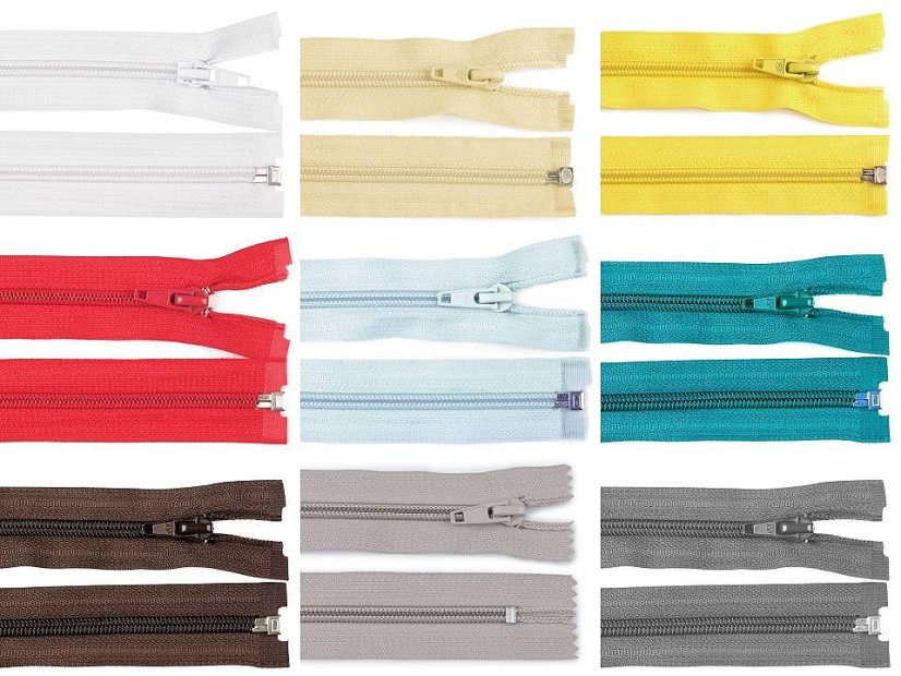 Spirálový zip šíře 5 mm délka 40 cm bundový POL