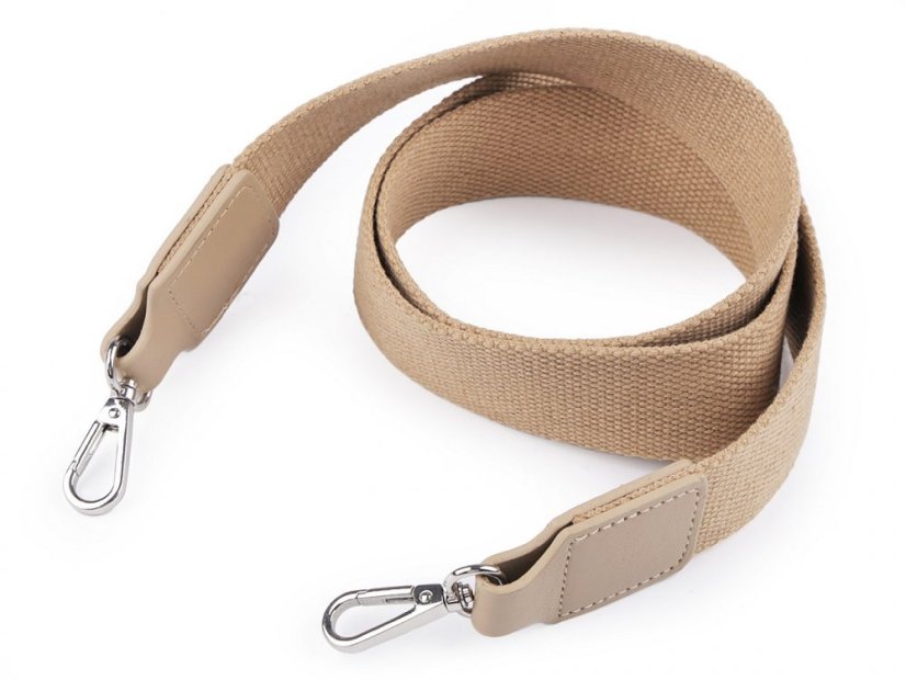 Textilní ucho / popruh na tašku s karabinami délka 113 cm