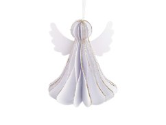 Papírový skládací anděl k zavěšení 7 cm