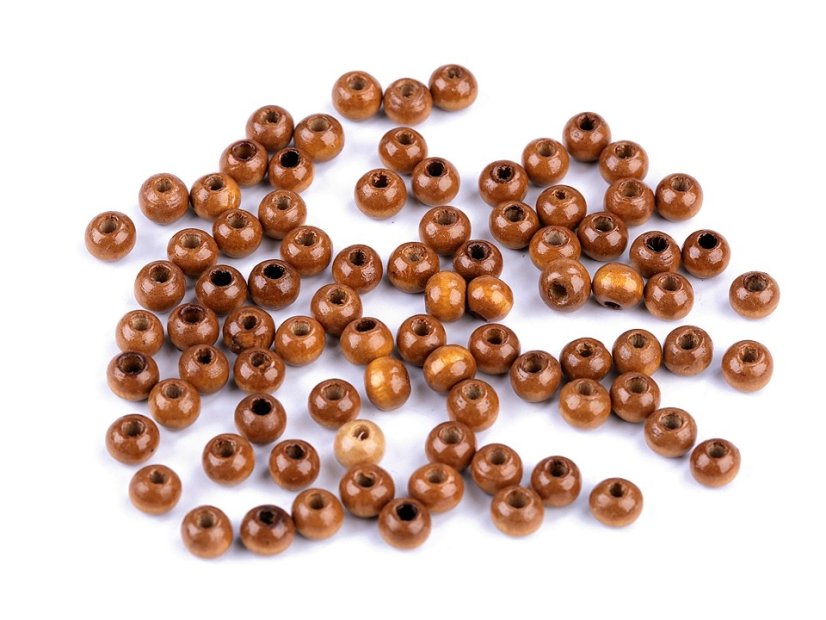 Dřevěné korálky Ø6 mm