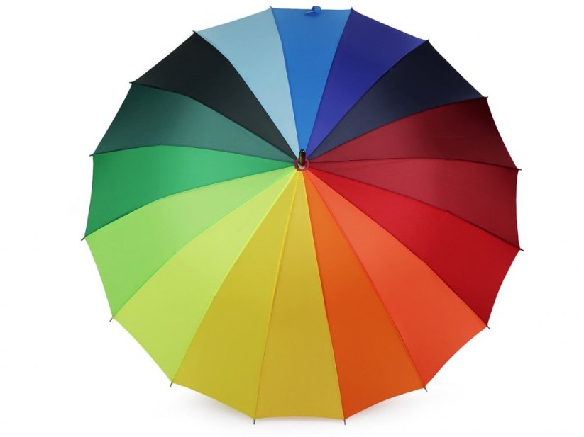 Dámský vystřelovací deštník duha - Název varianty: multikolor