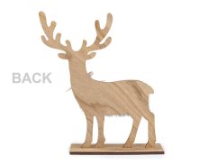 Dřevěný jelen výška 30 cm