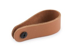 Kožené poutko / úchytka / madlo se šroubovacím nýtem 2x7 cm
