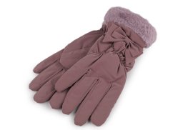 Dámské rukavice šusťákové, zateplené, dotykové