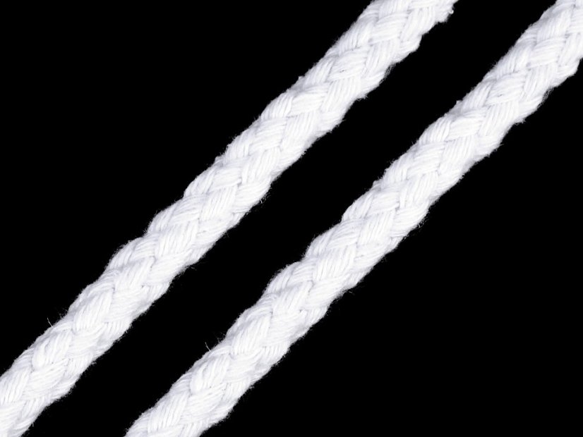 Oděvní šňůra na vak Ø8 mm splétaná