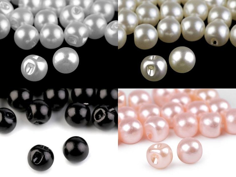 Perla k našití / knoflík Ø10 mm