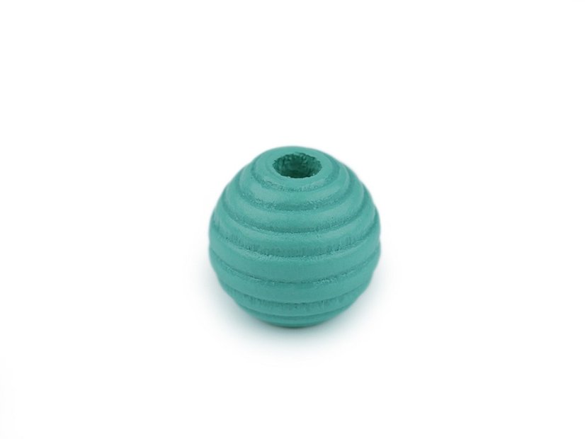 Dřevěné korálky s vroubky Ø13 mm