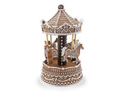 Vánoční kolotoč imitace perníku - hrající