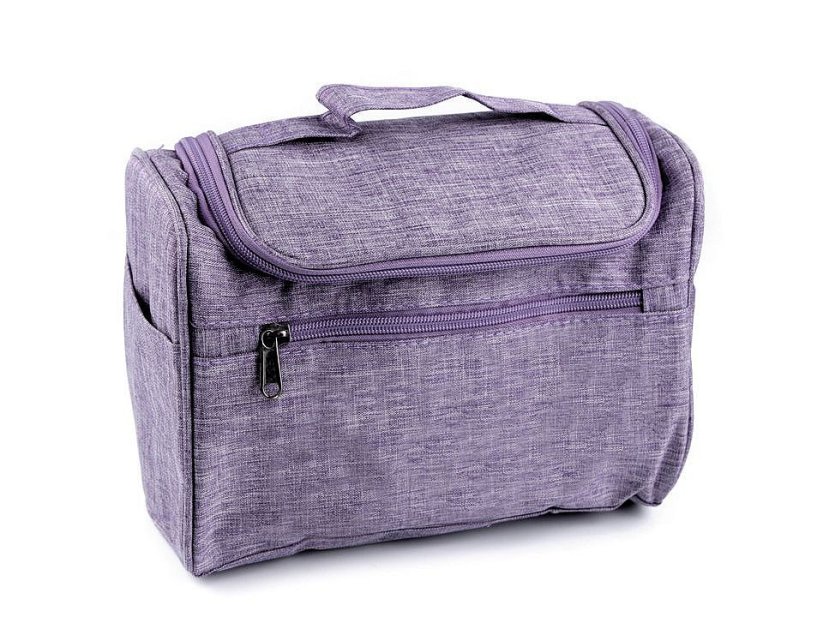 Kosmetická taška / závěsný organizér 18x24 cm - Název varianty: 1 fialová lila
