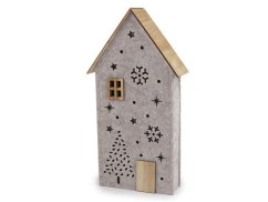 Vánoční filcový domeček svítící