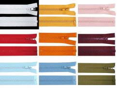 Kostěný zip šíře 5 mm délka 80 cm bundový