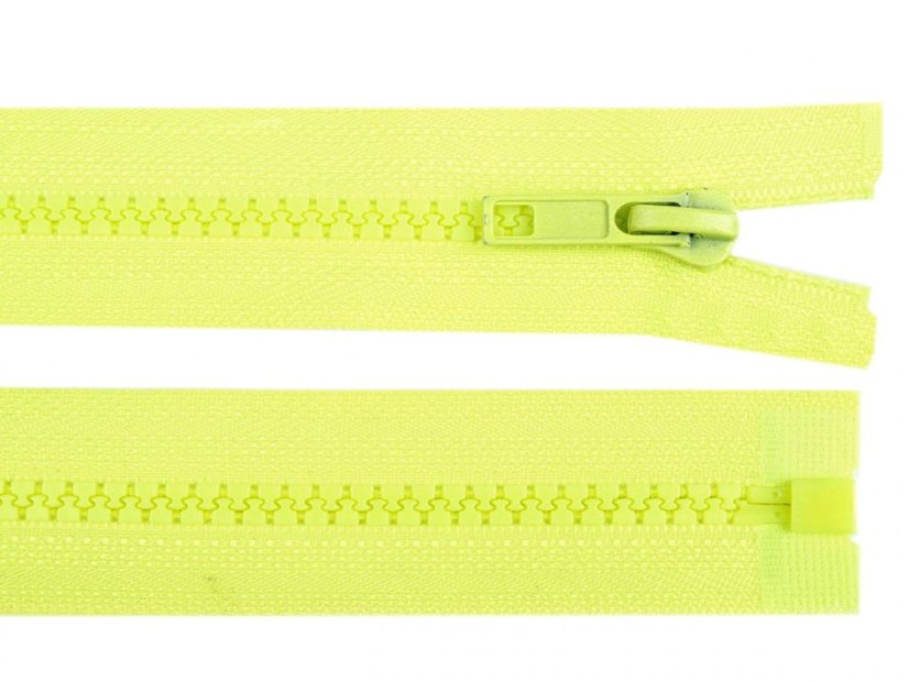 Kostěný zip šíře 5 mm délka 80 cm bundový